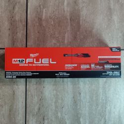 Milwaukee M12 FUEL INSIDER 12V Lithium-Ion Brushless Cordless 1/4 in. - 3/8 in. Extended Reach Box Ratchet (Tool-Only)