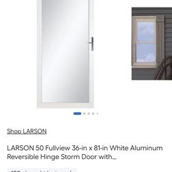 36x30 Full View Storm Door
