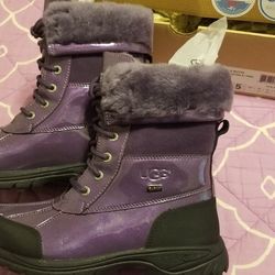 UGG K Butte Sheapskin Leather BOOTS, s.5/35