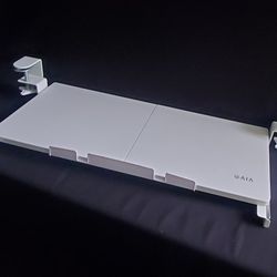 VIVO Large Clamp-on Computer Keyboard & Mouse Under Desk Slider Tray, 27" White
