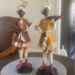  Beautiful, Elegant, African Women (2) Eclectic Candle Holder 