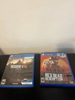 PS4 Games Red Dead & Resident Evil