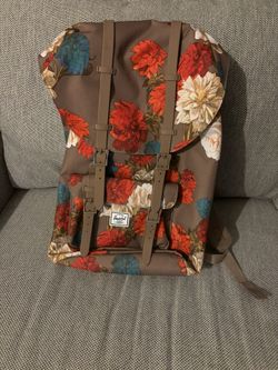 Herschel Little America Large Volume Vintage Floral/Pine Bark