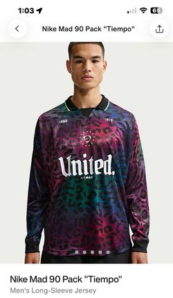 Nike soccer jersey long-sleeve men’s 2XL $80