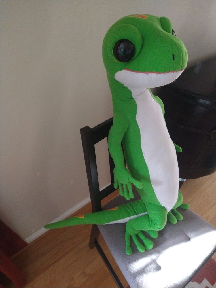 Geico Gecko Insurance Green Lizard Promo Doll Plush Toy Animal 34