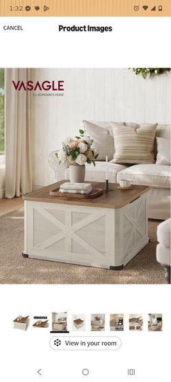 Brand new in box modern farmhouse style console lift table!!!