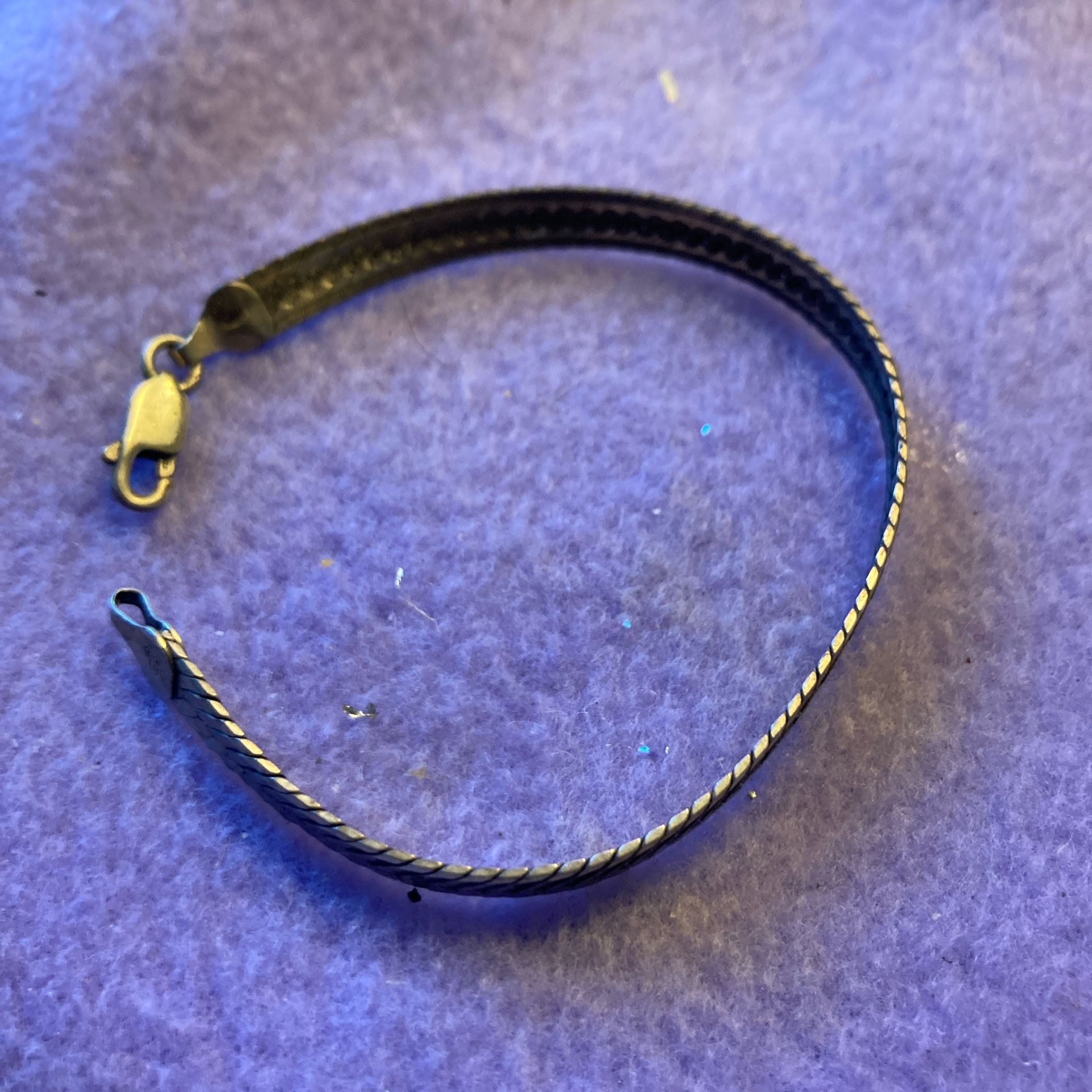 Ladies Sterling Herringbone Bracelet