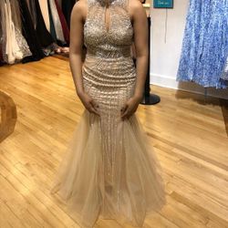 Champagne mermaid dress