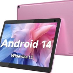COOPERS Tablet 10 pulgadas, Android 14 Tablet, 32GB ROM 1TB Expandir Tabletas de computadora, Procesador Quad Core 6000mAh Batería, Pantalla táctil IP