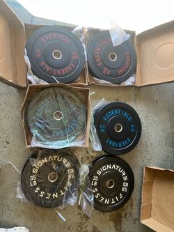 Everyday Essentials and Signature Fitness Bumper Plate Set
