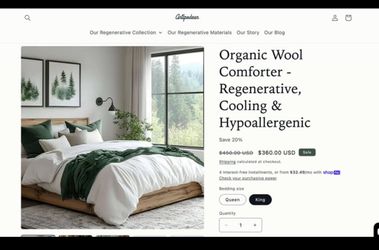 Organic Wool Comforter