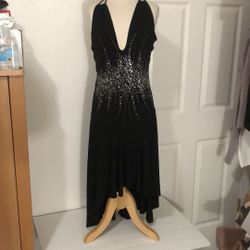 Halter Black Cocktail Dress 