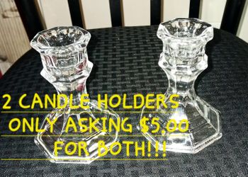 Glass Candle Holders
