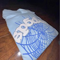 Sky Blue Sp5der Hoodie