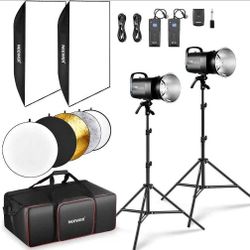 800Ws Studio Monolight Flash Light Kit, Strobe Light with 150W Modeling Lamp/Bowens Mount(3423)