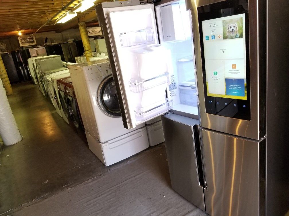 Huge Sale Warehouse Full Of Nice Like Brand New Refrigerators Oven Stove Washer Dryer Stackable Free Warranty Free Financing Available 90day TO Pay