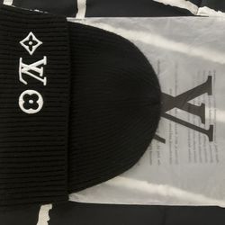 Black LV Beanie (Barely Used)