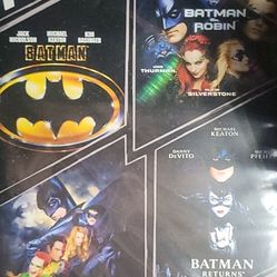 5 BATMAN MOVIES 4 SPIDERMAN MOVIES ● BRAND NEW 9 TOTAL DVD MOVIES