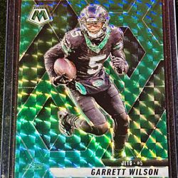 Garrett Wilson Green Prizm Holo Mosaic 2025-26