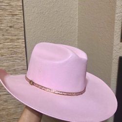 Pink Western Hat