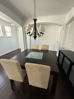 Dining Room W/ Set 8 Chairs And Buffet 