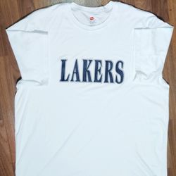 Authentic Los Angeles Lakers Shortsleeve 2X Practice Shirt