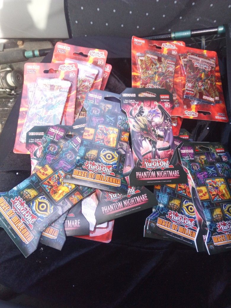 22 Packs Of Yu-Gi-Oh Cards Unopened 