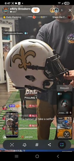 Full size replica chris olave sign helmet