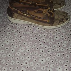 COACH TOP SIDER BOAT SHOES 