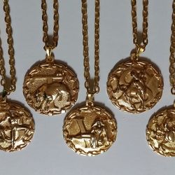 Horoscope Necklace - see details - Choice of Chain or Cord Necklace 