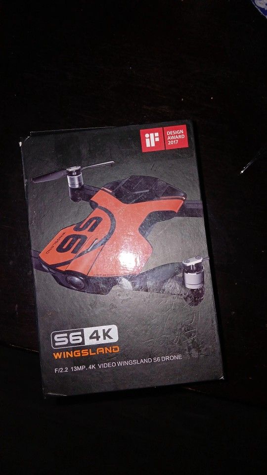 Wingsland S6 Drone 4k Video Brand New 