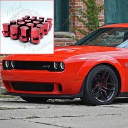 20pc RED OEM LIGNUTS FOR CHALLENGER CHARGER SRT HELLCAT 300C