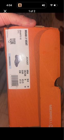 Merrell Moab 2 Vent Hiking Shoes - Men’sp 9.5 - Brand New