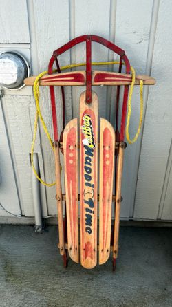 Vintage Happi Time Wooden Sled