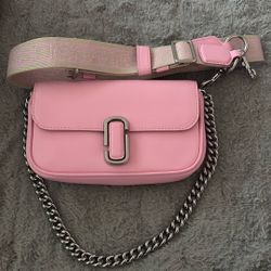 Marc Jacobâs Pink Shoulder Bag With Extra Strap