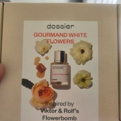 Dossier gourmand white flowers inspired by Viktor&Rolf's flowerbomb perfume