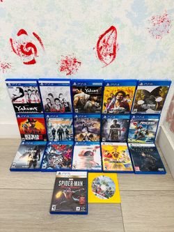 Playstation 5 Games And PlayStation 4 Games ( Used , Tested Working )  Read Description)