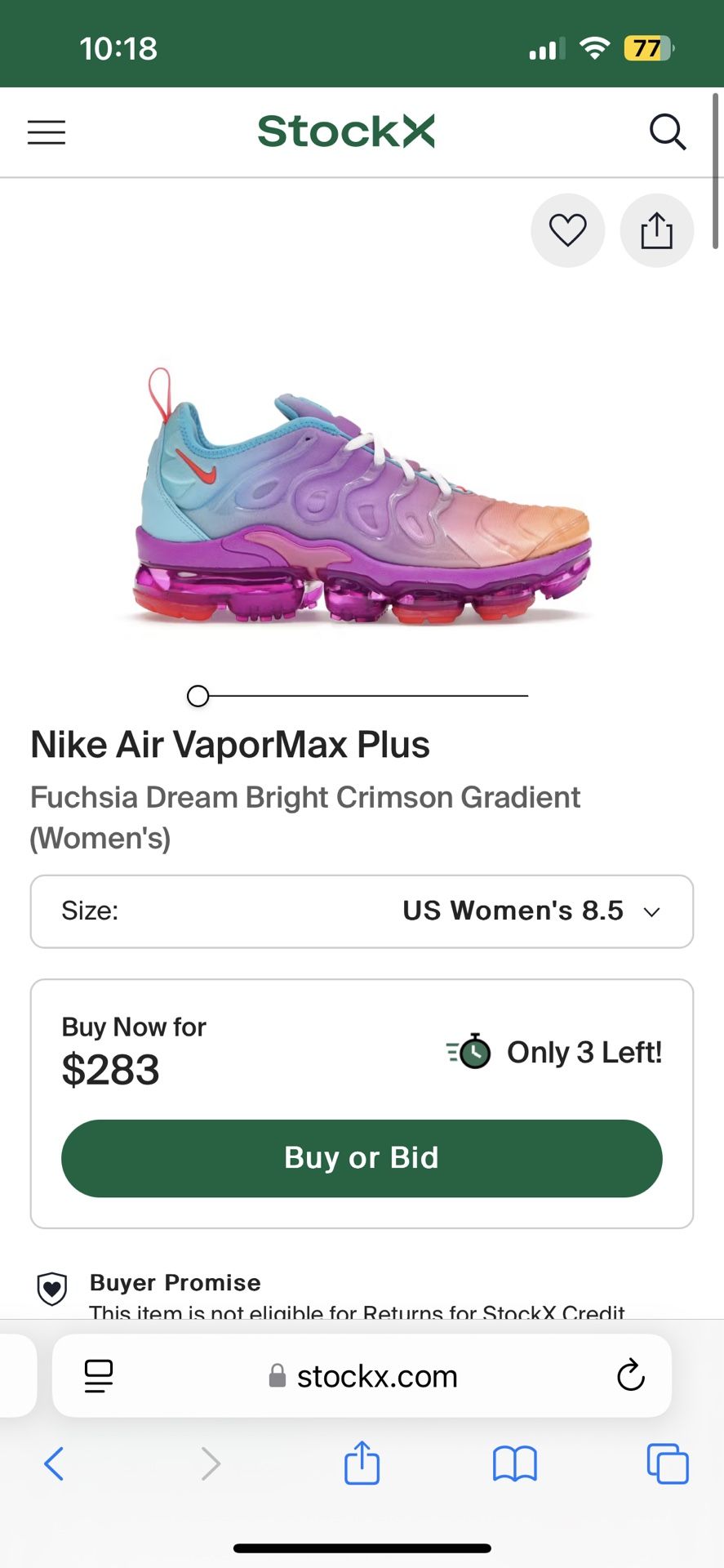 Nike Vapor max Women’s