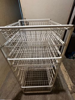 Metal storage drawer for storage or garage