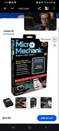 As Seen on TV MM-MC12/6 Micro Mechanic OBD2 Diagnostic Scanner