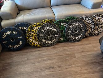 ROGUE FLECK BUMPER WEIGHTS 2x45, 2x35, 2x25, 2x15 AND 2x10 LBS