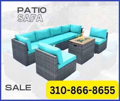 (6C) Outdoor Modern Wicker Patio Furniture Sofa Set - (All Califorina)