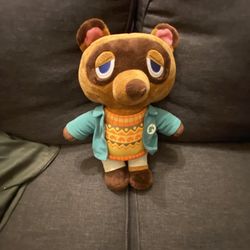 Build-a-Bear Tom Nook/Animal Crossing 16" Plush Stuffed Toy, Sweater, EUC