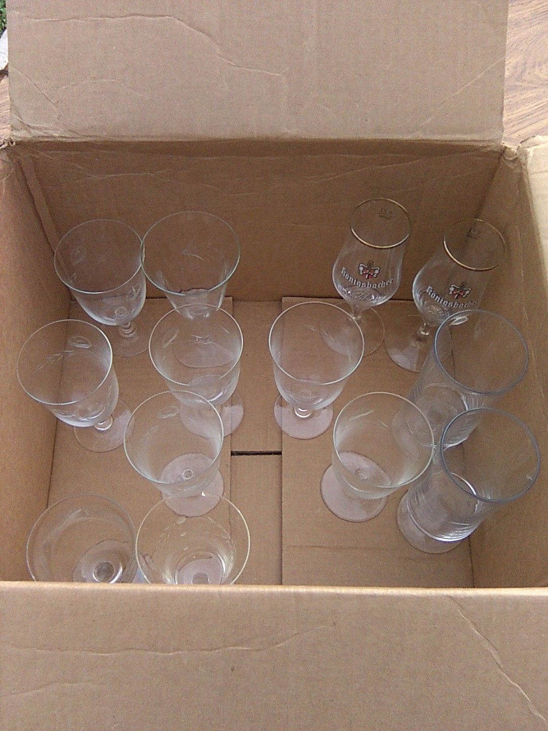Glass crystal cups