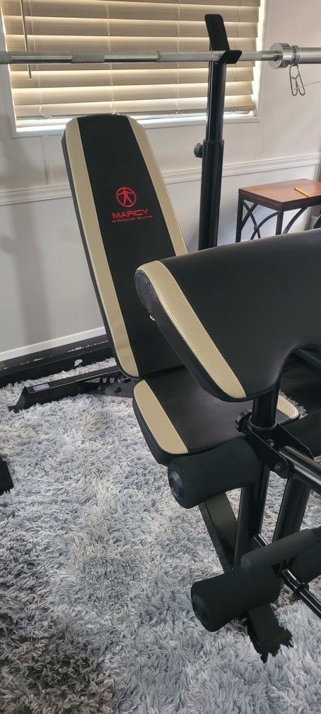 Weight Bench With Bar And Weights