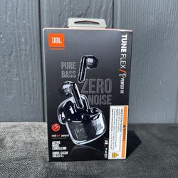 JBL Tuneflex True Wireless Noise Cancelling Earbuds - Ghost Black