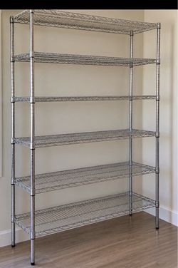 Chrome Wire Shelving Unit 7-Tier