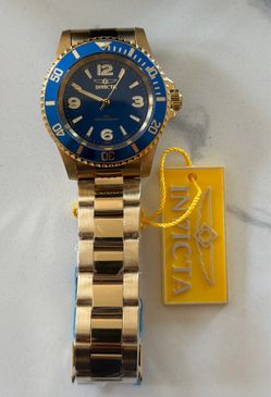 NEW Invicta Specialty Rowan Blue Dial Gold 40mm Men’s Watch New in box