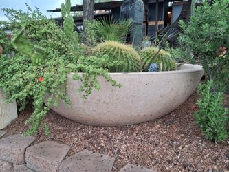 X-Large Concrete Bowl Planter