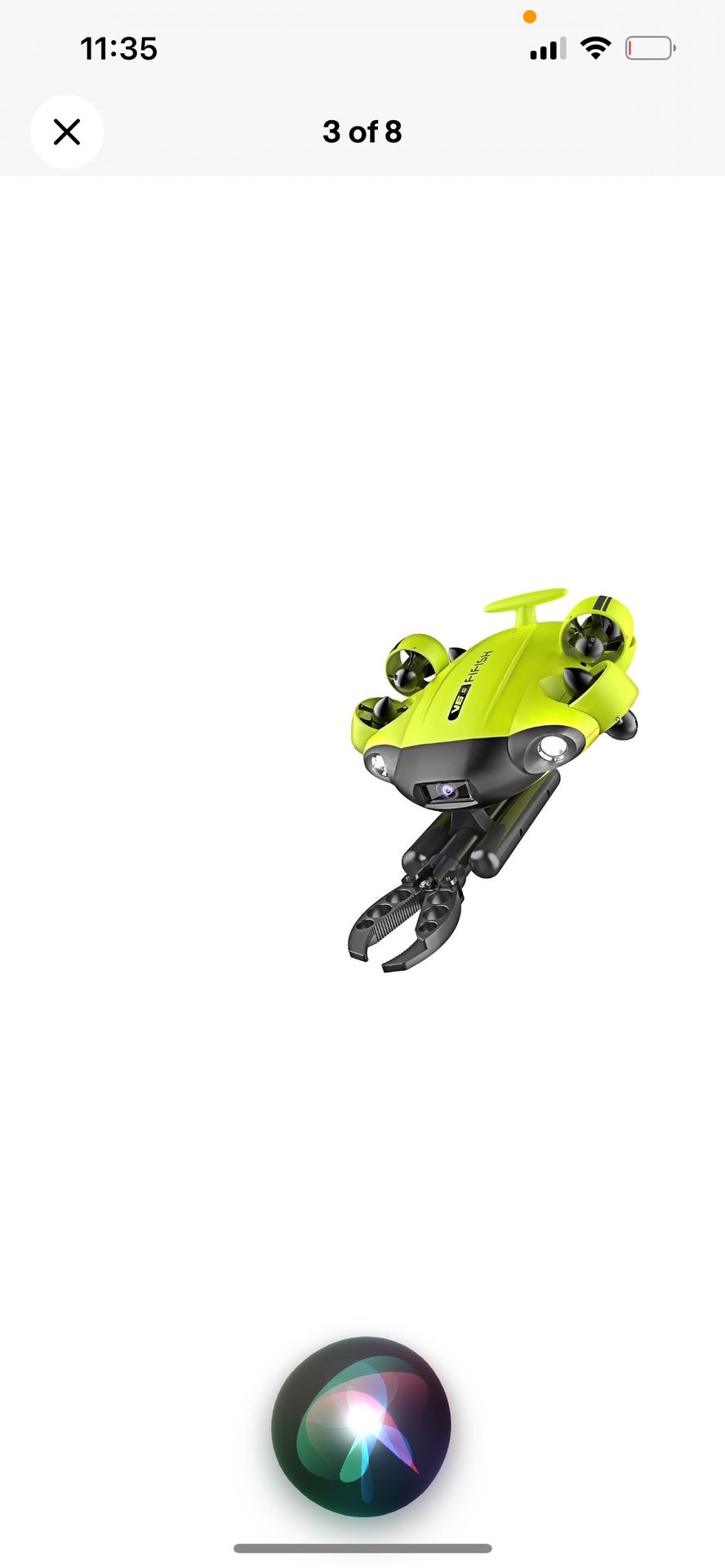 QYSEA FIFISH V6S Underwater Drone with Robotic Arm Claw, 200m cable and handcontroller 4K UHD camera